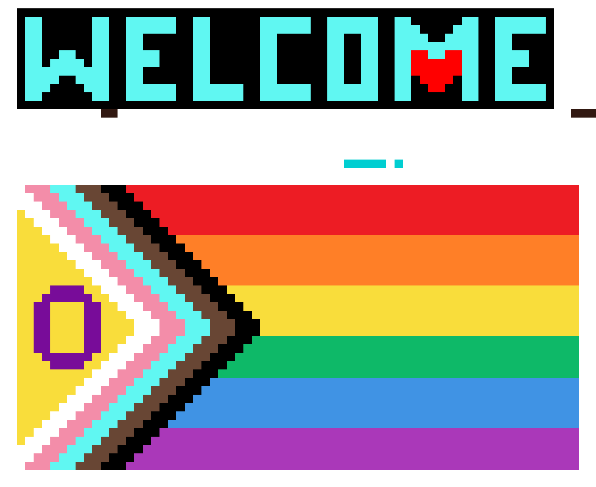 Happy Pride Month!, pixel art by AralynDarkwhisper