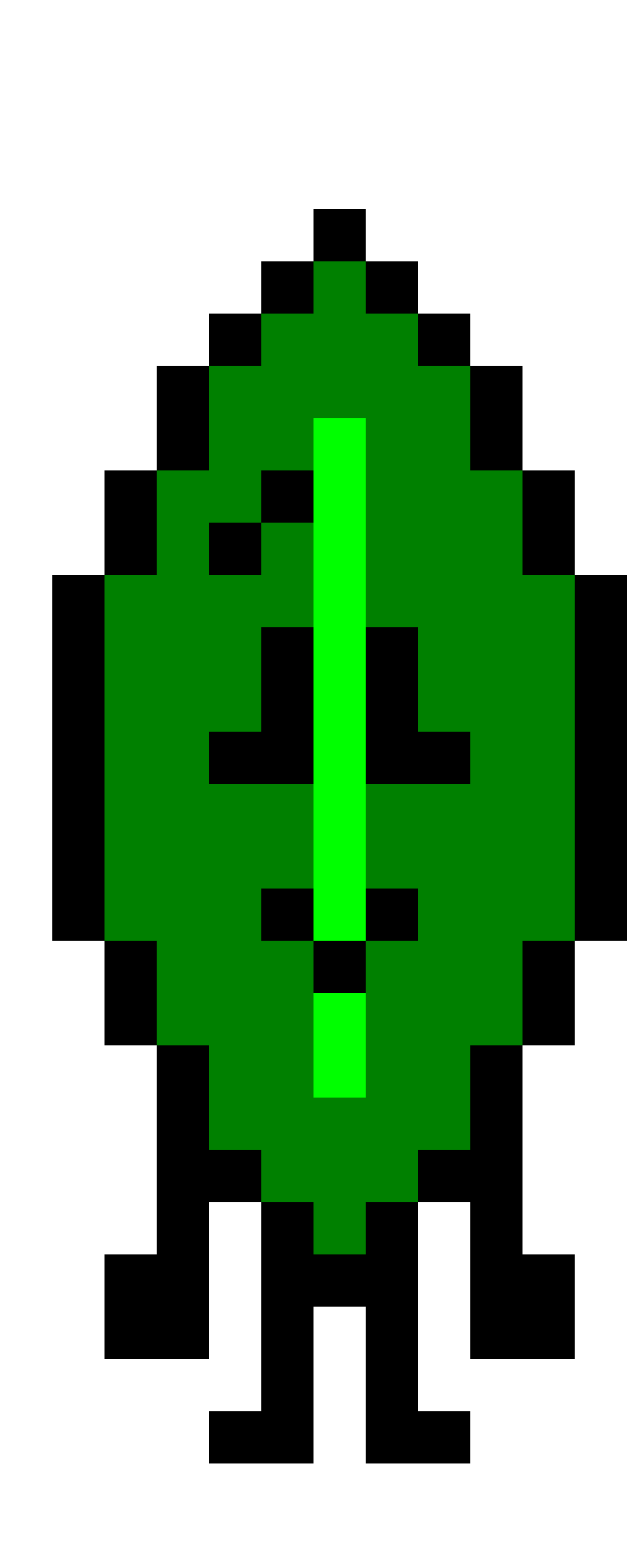 Leafy BFDI, pixel art by MarkerYT_BFDIFan1
